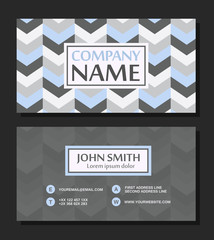 Business card template. Vector illustration