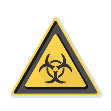 Biohazard danger sign