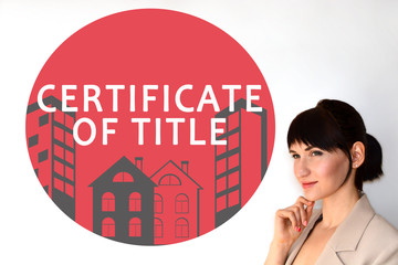 Certificate of title. Real estate