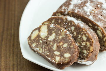 Chocolate italian salami