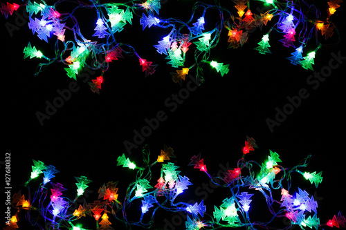 &quot;christmas lights border on black background&quot; Stock photo and royalty-free images on Fotolia.com