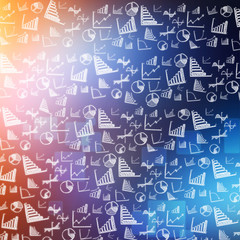 Wallpaper of financial hand drawn icon
