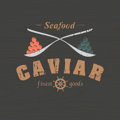 scratched caviar emblem