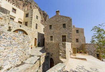 Monemvasia the medieval town in Peloponnese