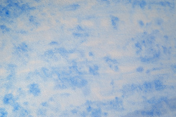 Fototapeta na wymiar Watercolor blue light background