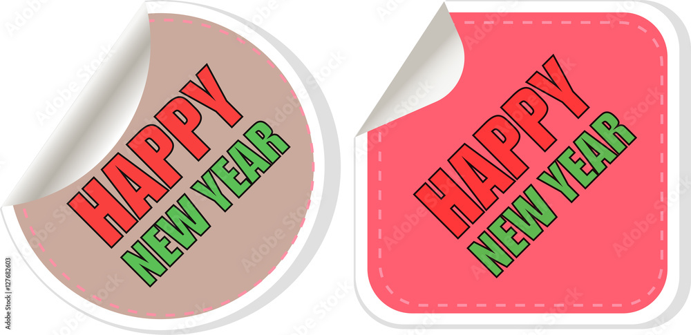 Poster happy new year card design. creative concept background for web and mobile applications, template de