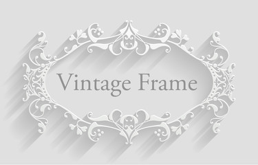 Vintage Victorian Frame Background