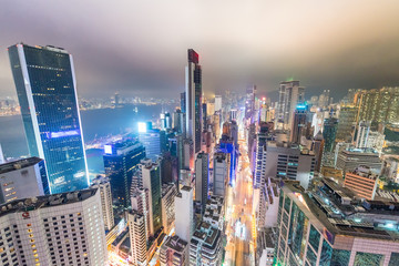Fototapeta na wymiar Wonderful skyline of Hong Kong, China