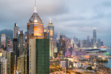 Fototapeta na wymiar Hong Kong night skyline
