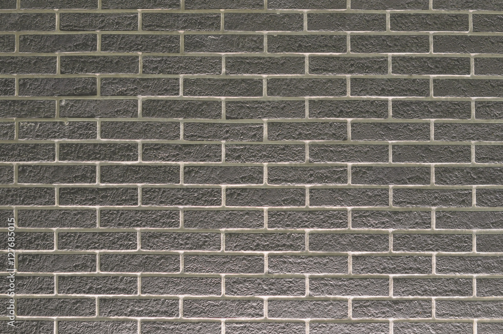 Wall mural black brick wall background