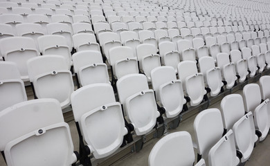 Empty audience seats