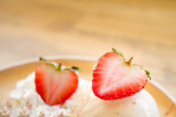 Closeup Strawberry fruit