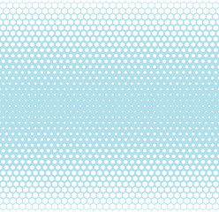 Abstract geometric hipster fashion pillow halftone hexagon blue pattern