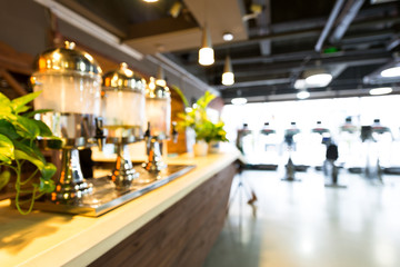 front desk in modern gym