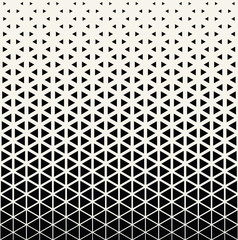 Fototapeta Abstract geometric black and white graphic design print halftone triangle pattern obraz
