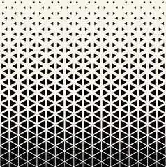 Fotobehang Abstract geometric black and white graphic design print halftone triangle pattern © sunspire