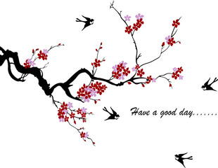 tree branches with birds