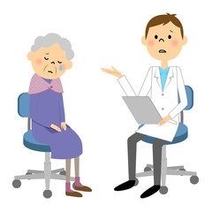 受診する高齢者