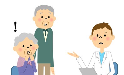 受診する高齢者