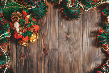 Christmas garland with bell