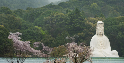 Bodhisattva Avalokitesvara (Kannon) at Ryozen Kannon in Kyoto, Japan