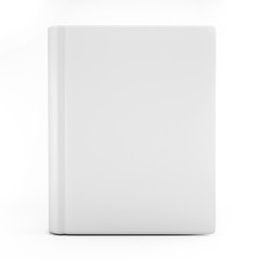 3d illustration of blank white notebook