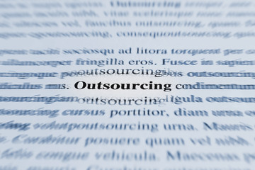Fototapeta premium Outsourcing concept