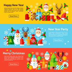 New Year Web Horizontal Banners