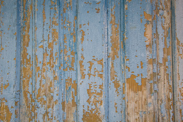 Image Of Brown And Blue Old Wooden Texture