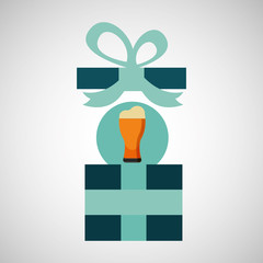 gift father day with cold beer vector illustration esp 10