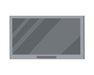 LED TV Big Plasma Screen Isolated on White