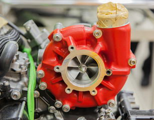 Red turbo charger