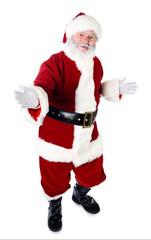 Santa: Friendly Santa Claus Looks To Camera