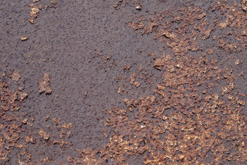 creative background of rusty metal, chipped old paint, grunge metal surface, great background or texture for your project