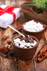 chocolate with marshmallow