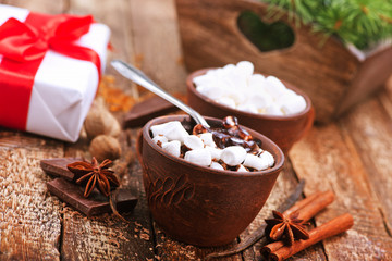 chocolate with marshmallow