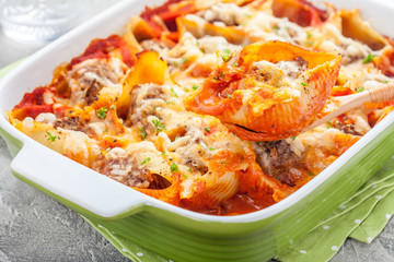 Italian style stuffed pasta shells