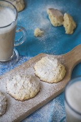 coconut cookies and lattes for two