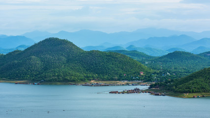 Landscape Srinakarin Dam.