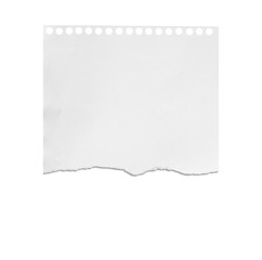 Piece of torn paper, space for copy