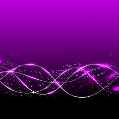Fototapeta na wymiar Abstract waves background. Illustration in lilac colors.
