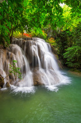 Fototapeta na wymiar Huai Mae Kamin waterfall