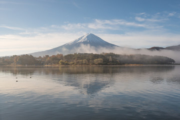 河口湖の秋風景2016