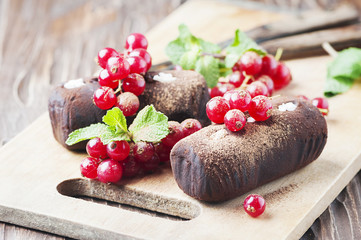 Traditional russian cake truffle potatoes