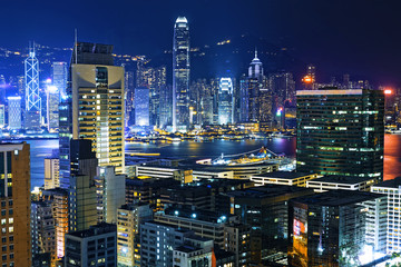 Obraz na płótnie Canvas Hong Kong City skylines