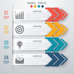 Vector illustration infographics four options