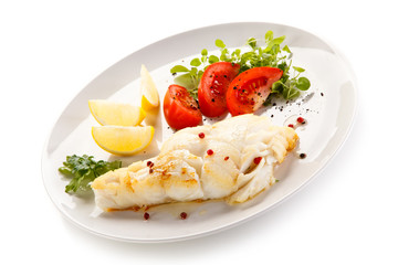 Fish dish - fish fillet and vegetables