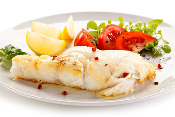 Fish dish - fish fillet and vegetables