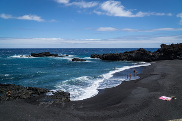 Schwarzer Strand auf La Palma 