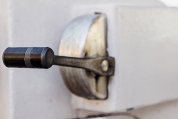 the helm of the ship, control